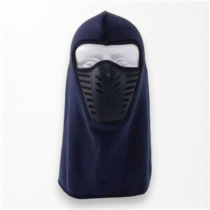 New SHEIN Unisex Fleece Warm Balaclava Cap Full Face Mask Color Navy Blue Size O